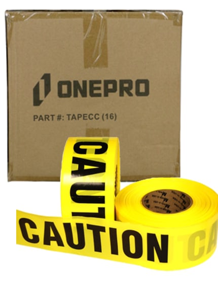 Boxes of CAUTION Tape - 16 Rolls Per Box