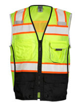 Premium Black Series Lime Safety Vest