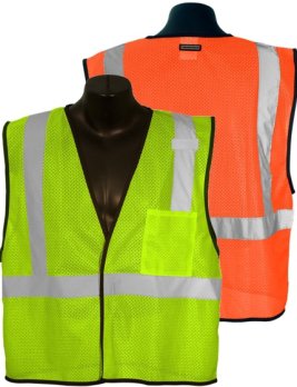 Single Pocket Hook & Loop Mesh Vest