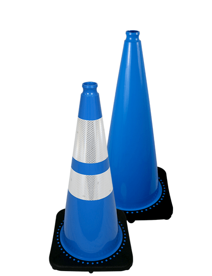 28" Light Blue Traffic Cone