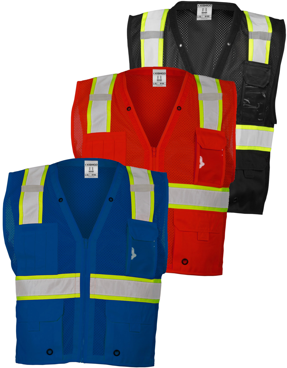 Enhanced Visibility Multi Pocket Mesh Vest | Traffic Safety Store 