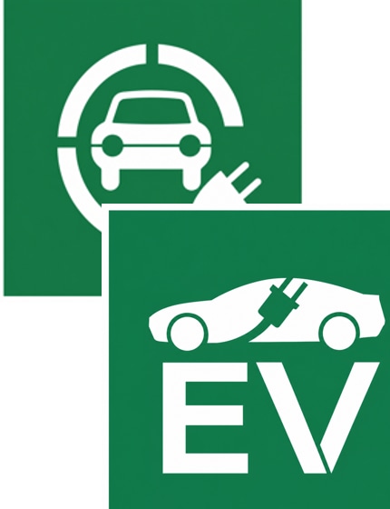 EV Charging Station Stencils