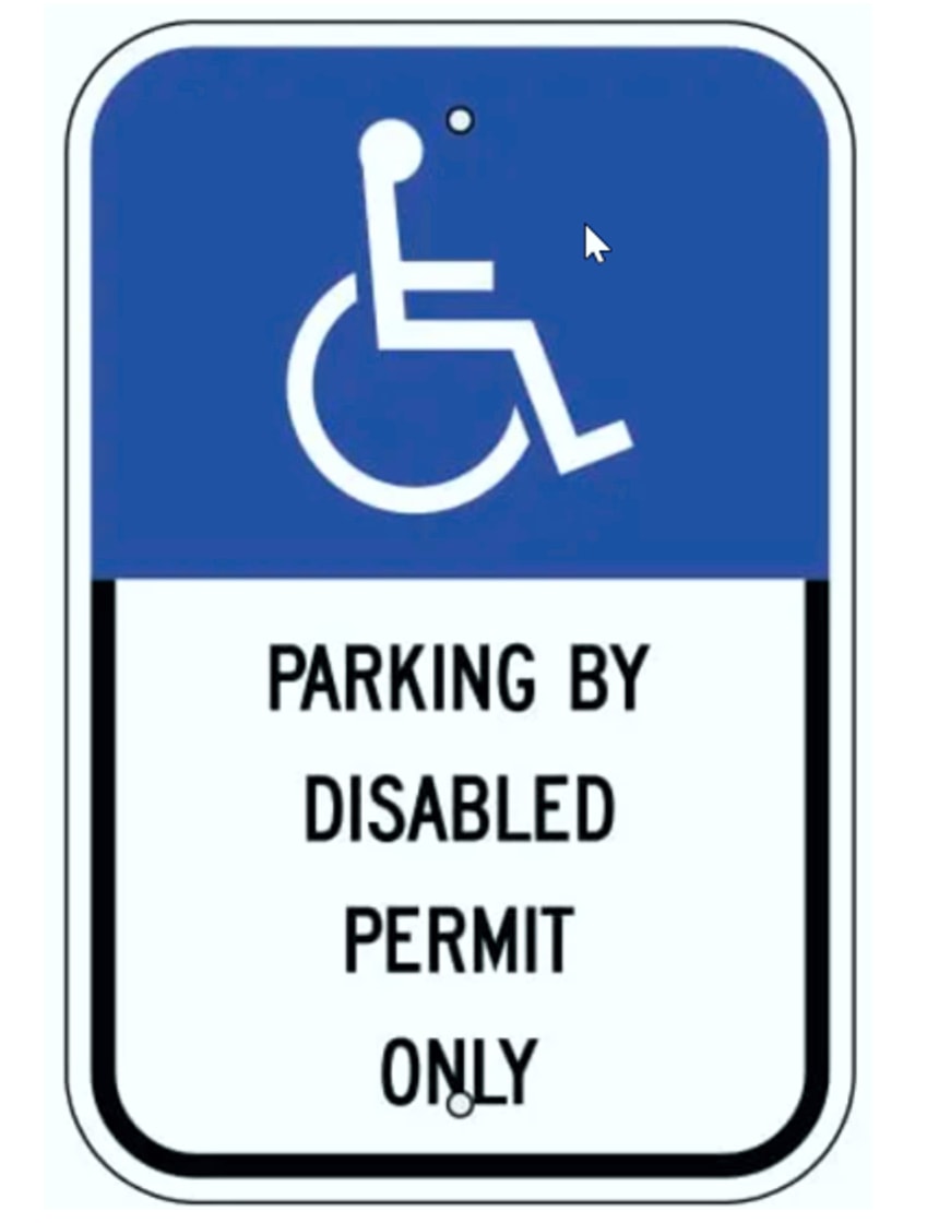 Florida Handicap Parking Sign