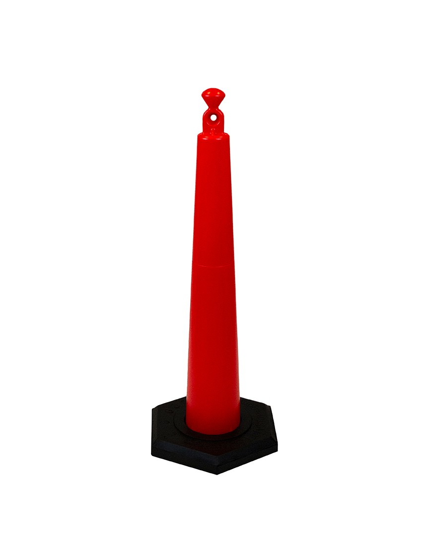 42" Grabber Traffic Cone with 16 Lb. Rubber Base