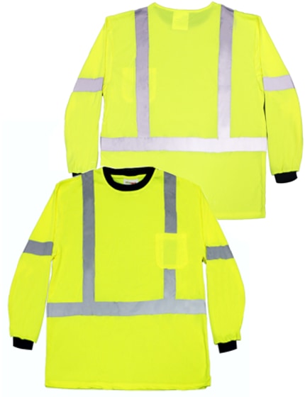 Hi Vis T Shirt FONIRRA Long Sleeve Safety T Shirt Reflective High