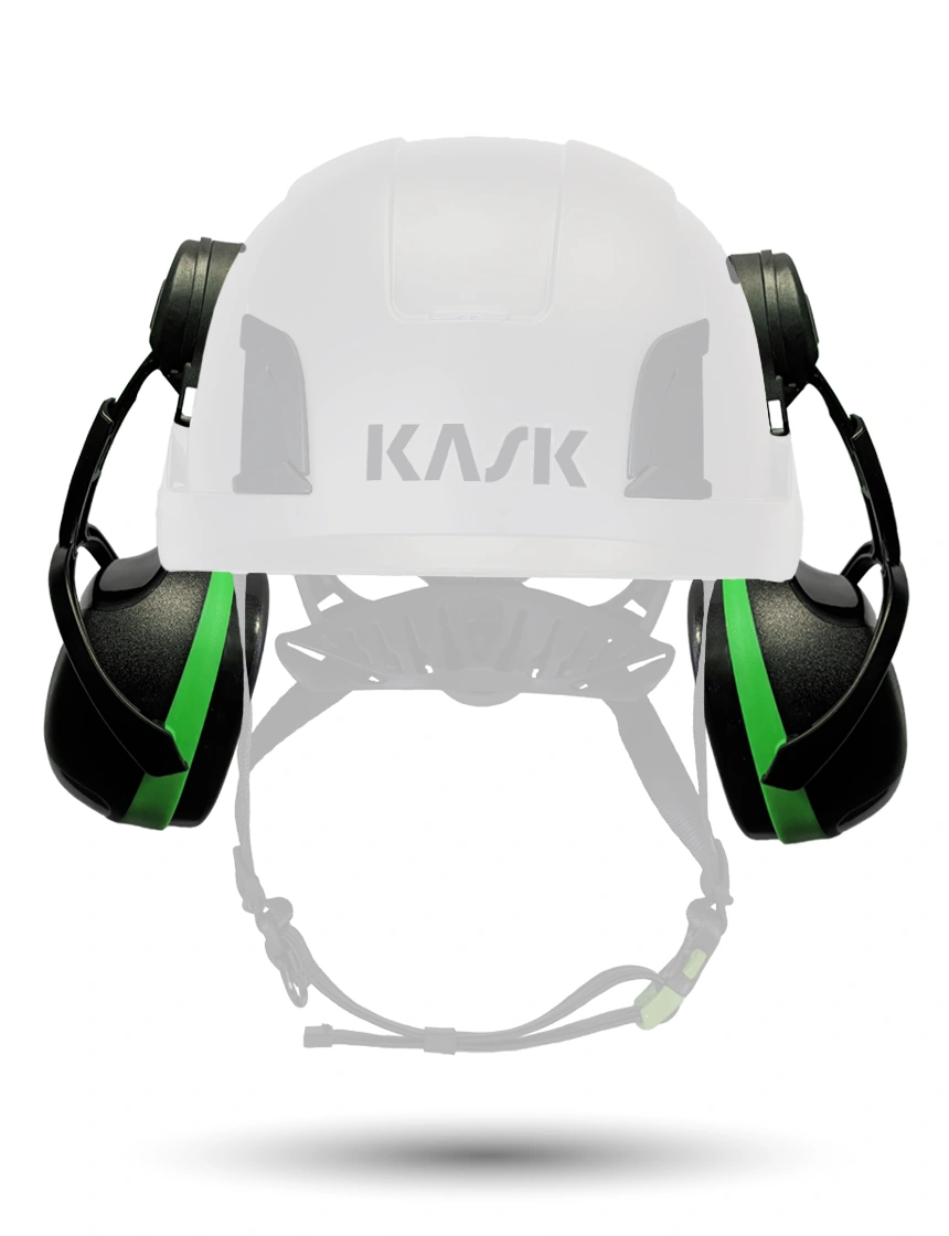 "Green" Ear Muffs (Low NRR 2325 dB) for Kask Safety Helmets WHP00004
