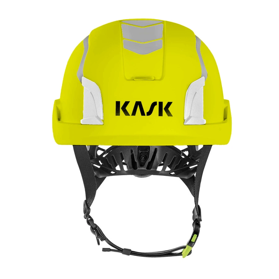 Kask Zenith X Hi Viz Safety Helmet Lime With Reflectors Whe Traffic Safety Store