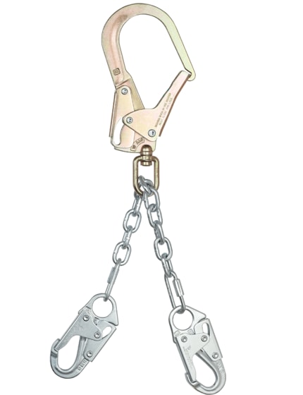 FallTech 23" Premium Rebar Positioning Assembly with GR 43 Chain with Swivel Rebar Hook