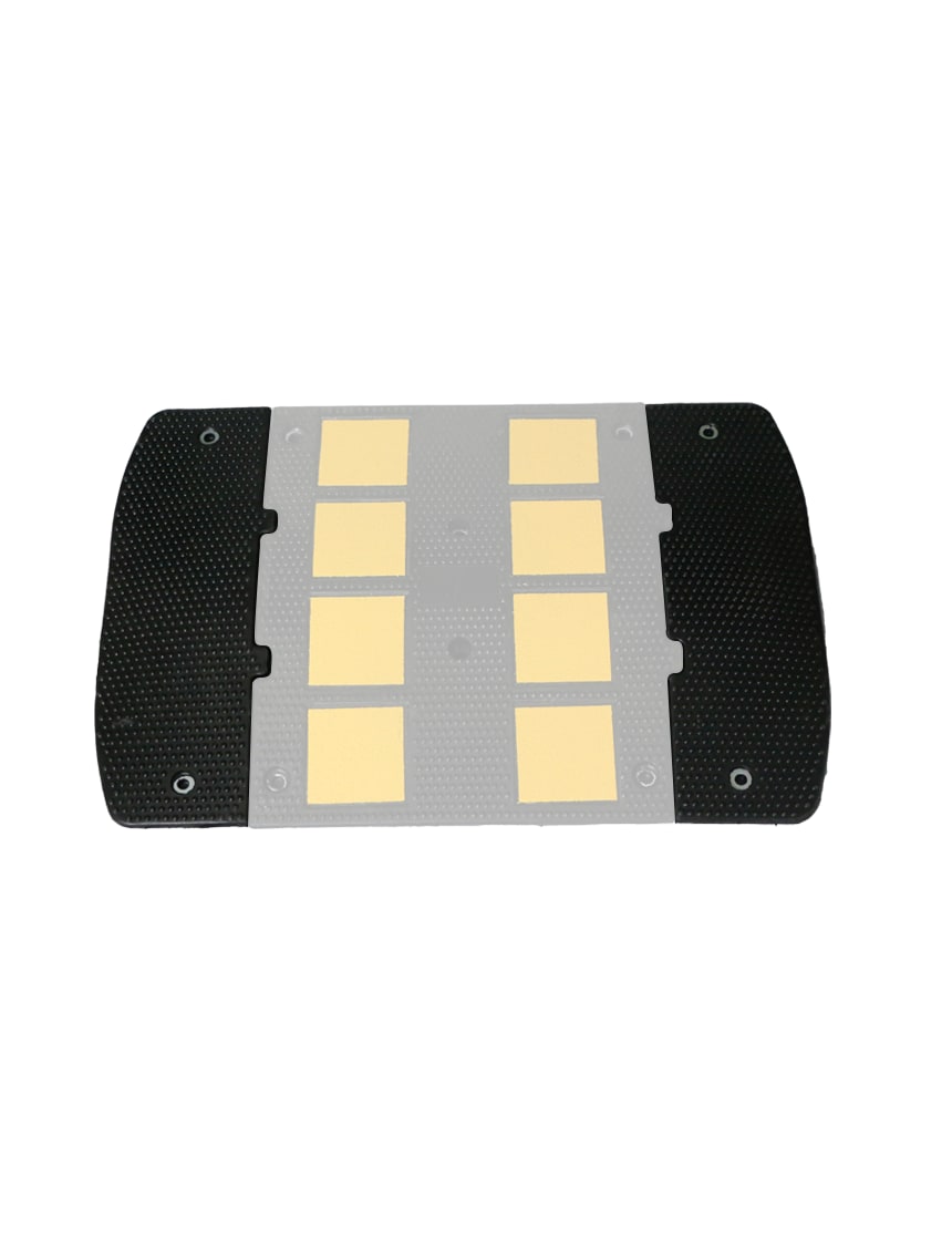 Mini Rubber Speed Hump End Kit (two pieces)