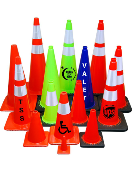 Orange & Lime Traffic Cones