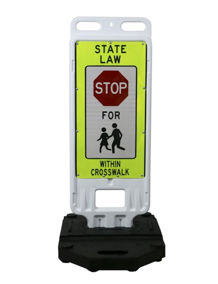 24" x 12" Crosswalk Barricade Sign