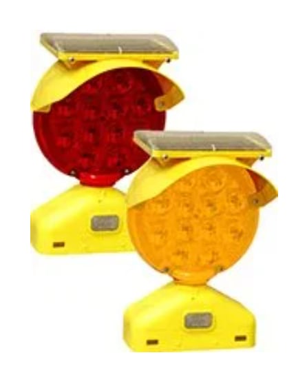 Solar LED B-Type Barricade Lights