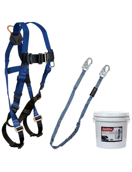 Falltech Harness and Lanyard 2-pc Mini Bucket Kit (7015, 8259, 2 Gallon Bucket)