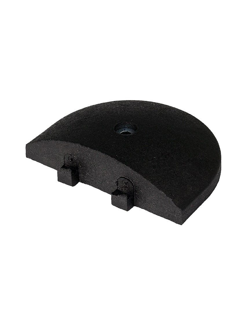 9" Rounded End Cap for Alley Speed Bump