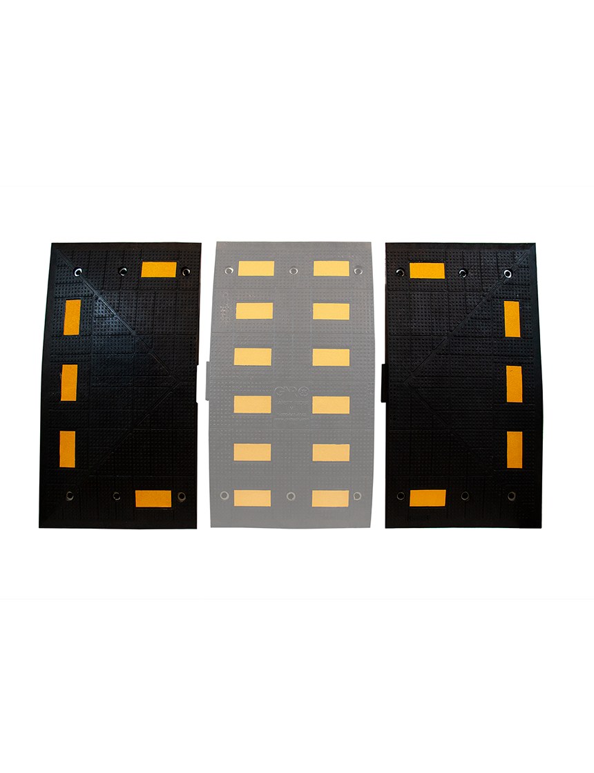 Rubber Speed Hump End Kit (two pieces)