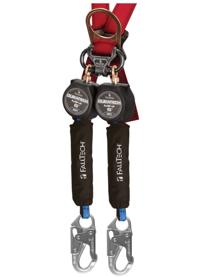 FallTech 6' DuraTech® Mini Class 1 Personal SRL-P with Steel Snap Hooks, Includes Steel Dorsal Connecting Carabiner