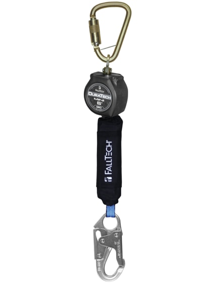 FallTech 6' DuraTech® Mini Class 1 Personal SRL-P with Steel Snap Hook, Includes Steel Dorsal Connecting Carabiner