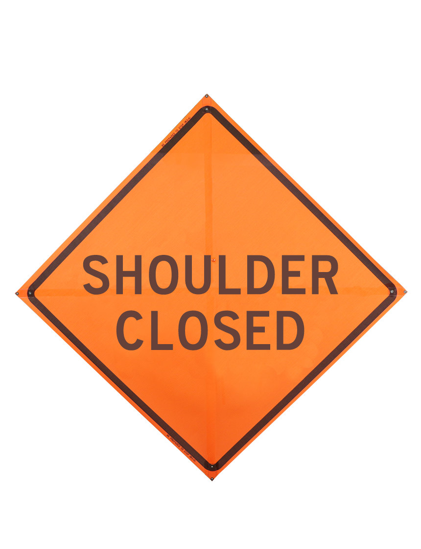 Shoulder Closed Sign