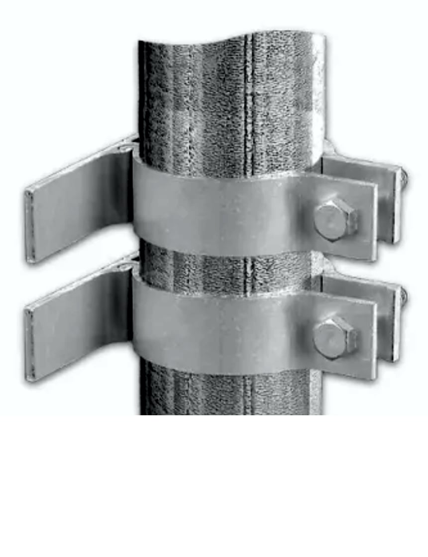 Sign Mounting Brackets for Pipe (Round) Sign Posts