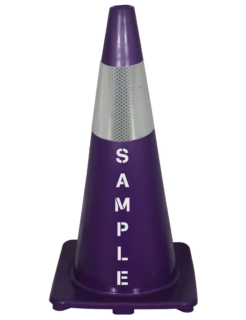Traffic Cone Lettering Purple 28
