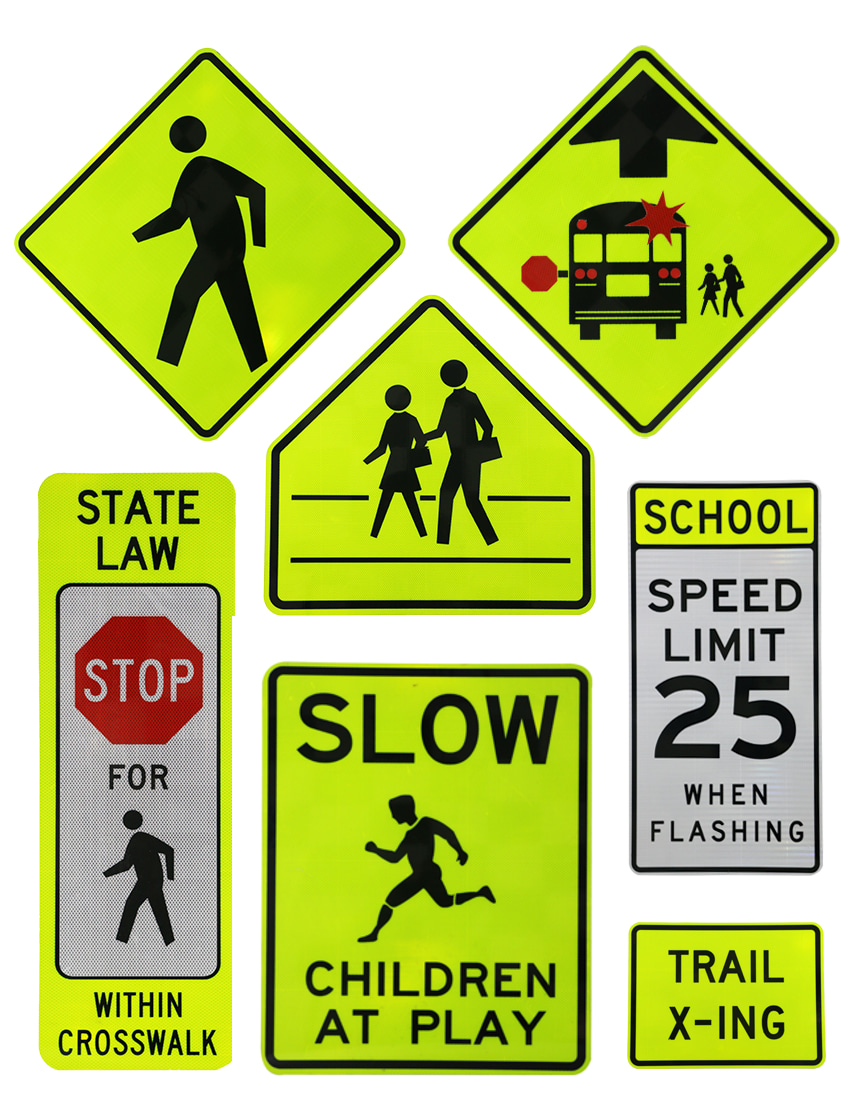 Pedestrian signs