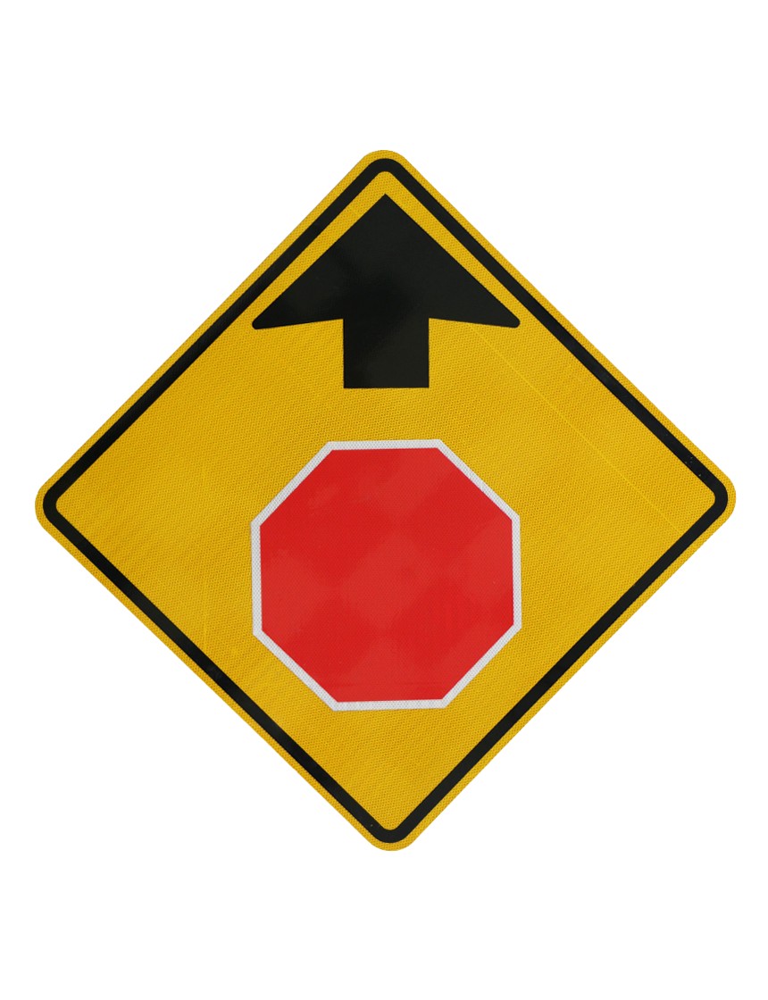 Stop Ahead Symbol Signs (W3-1)