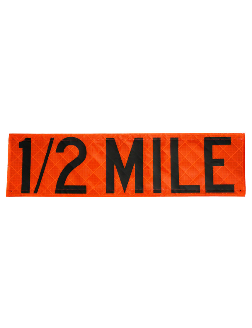 48" Heavy Duty Reflective Roll Up Sign w/ Velcro for Overlays WORK AREA