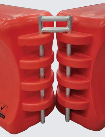 90-Degree Connector for Water Wall Barriers
