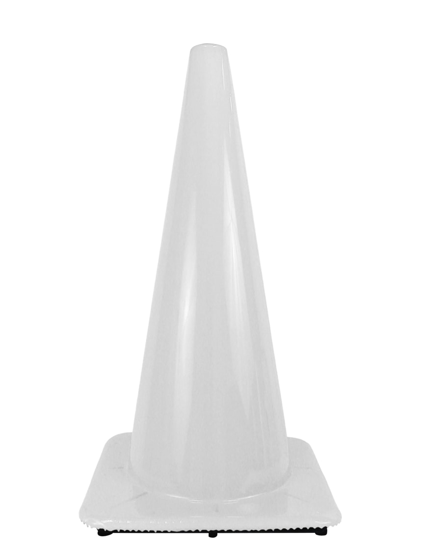 28" White Traffic Cones