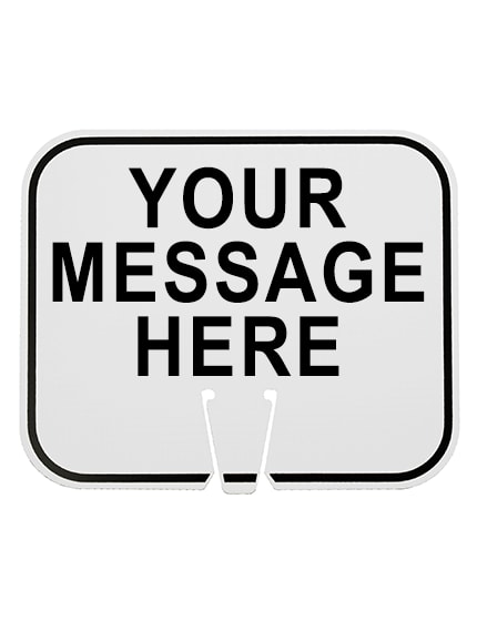 Customized Clip-On Signs for Traffic Cones