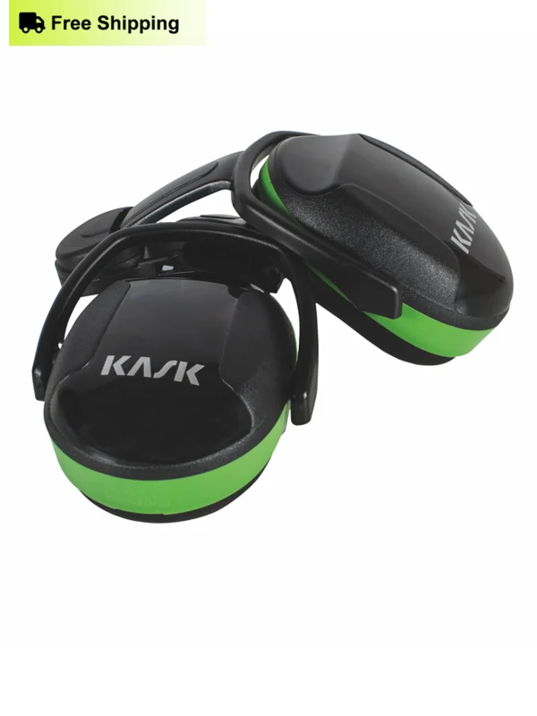 "Green" Ear Muffs (Low NRR 2325 dB) for Kask Safety Helmets WHP00004 Traffic Safety Store