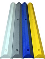 parking blocks plastic stops bumper rubber industrial traffic curbs bumpers low profile learn