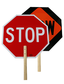 18 Economy STOP/SLOW Paddles
