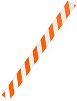 8' Reflective Plastic Rail