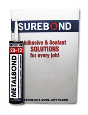 Case (12) of Surebond Barrier / Guardrail Reflector Adhesive Cartridges