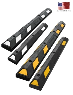 6" Clearline Rubber Parking Blocks 