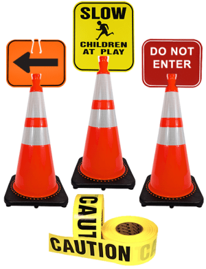 Clip-On Signs & Caution Tape