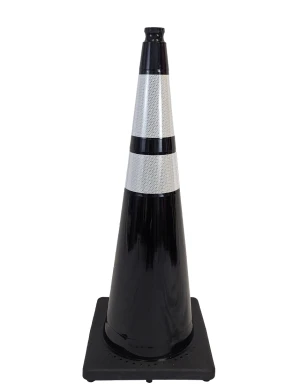36 Black Traffic Cones