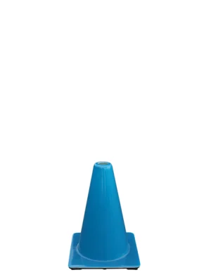 12 Lite Blue Traffic Cones