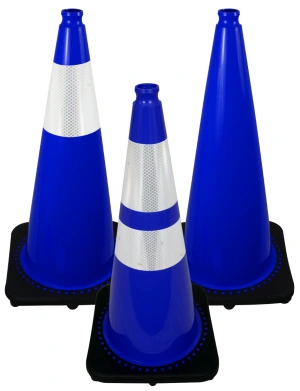 28 Blue Traffic Cones