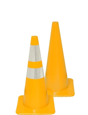 28 Solid-Yellow Traffic Cones