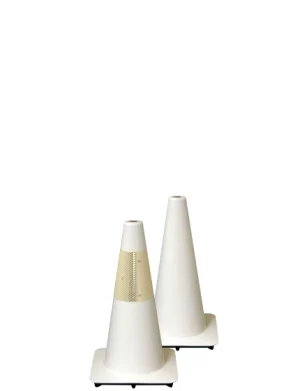18 White Traffic Cones