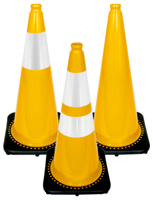 28 Yellow Traffic Cones