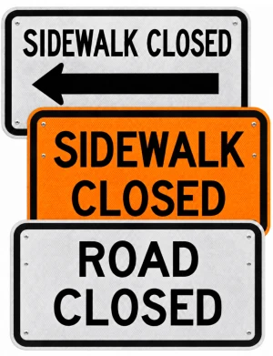 Type III Barricade Signs – Stock & Custom Legends