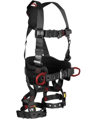 FallTech FT-Iron® 3D Construction Belted Full Body Harness, Tongue Buckle Leg Adjustments