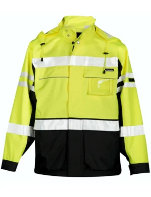 Kishigo, Premium Brilliant Series, Lime, Class 3, 2-in-1 Jacket