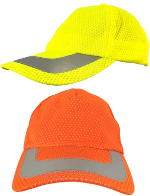 OccuNomix Hi-Viz Reflective Mesh Baseball Hats