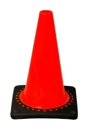12 Traffic Cones - JBC Black Base