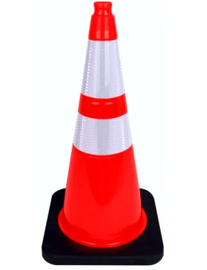 28 Black Base, Collared Traffic Cones