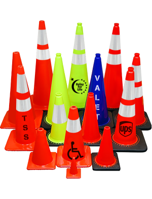 Orange & Lime Traffic Cones